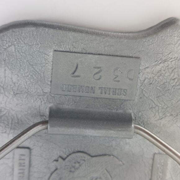 Cowboys Stay in the Saddle Longer Red Blue Enamel Belt Buckle - Picture 8 of 8